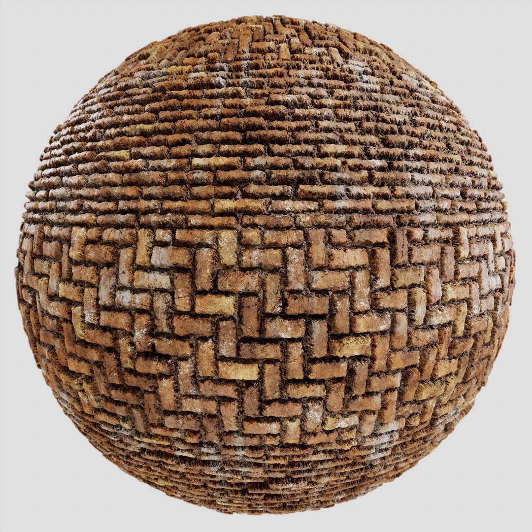 Brick Wall Texture 3D Model – 8K PBR Textures for Archviz - View 7