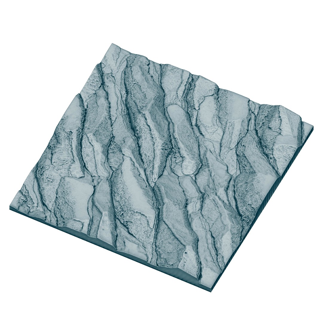 H126 Rock Cliff 3D Model – PBR Seamless Texture, 4K Resolution - View 10