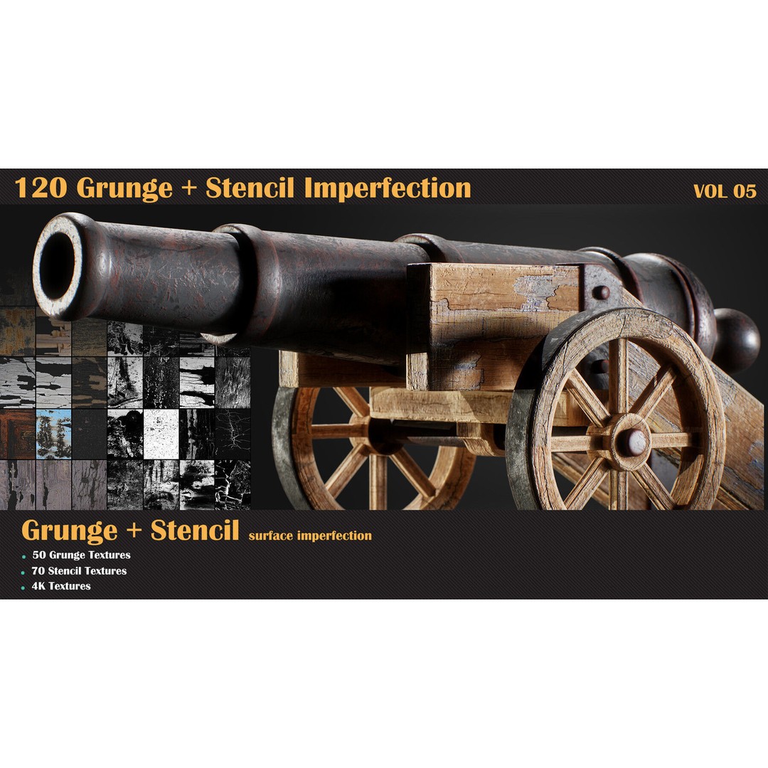 Ultimate 3D Texture Bundle – 640 Imperfection Textures, PBR, 4K PNGs - View 7