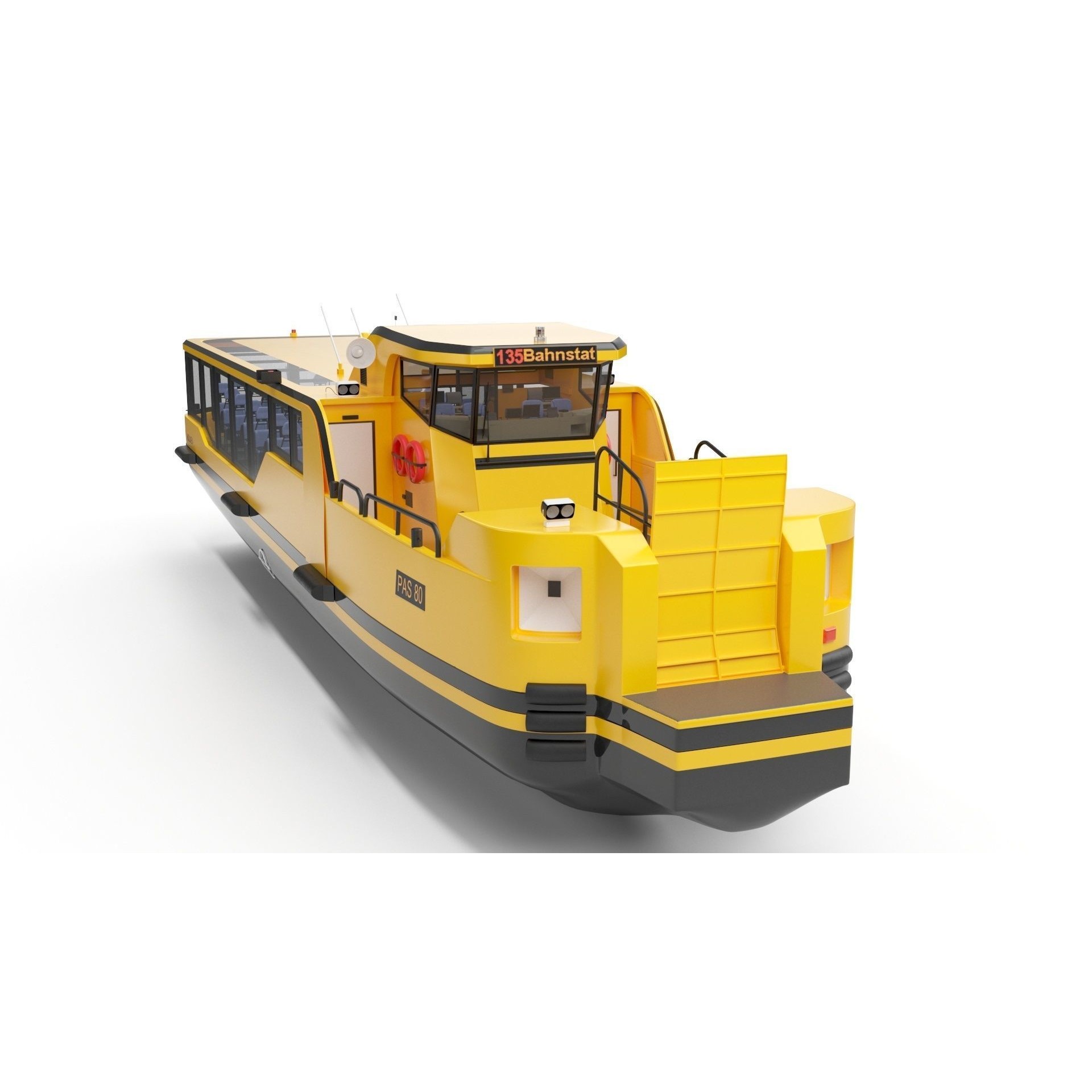 Copenhagen Waterbus - Game-Ready 3D Model - View 18