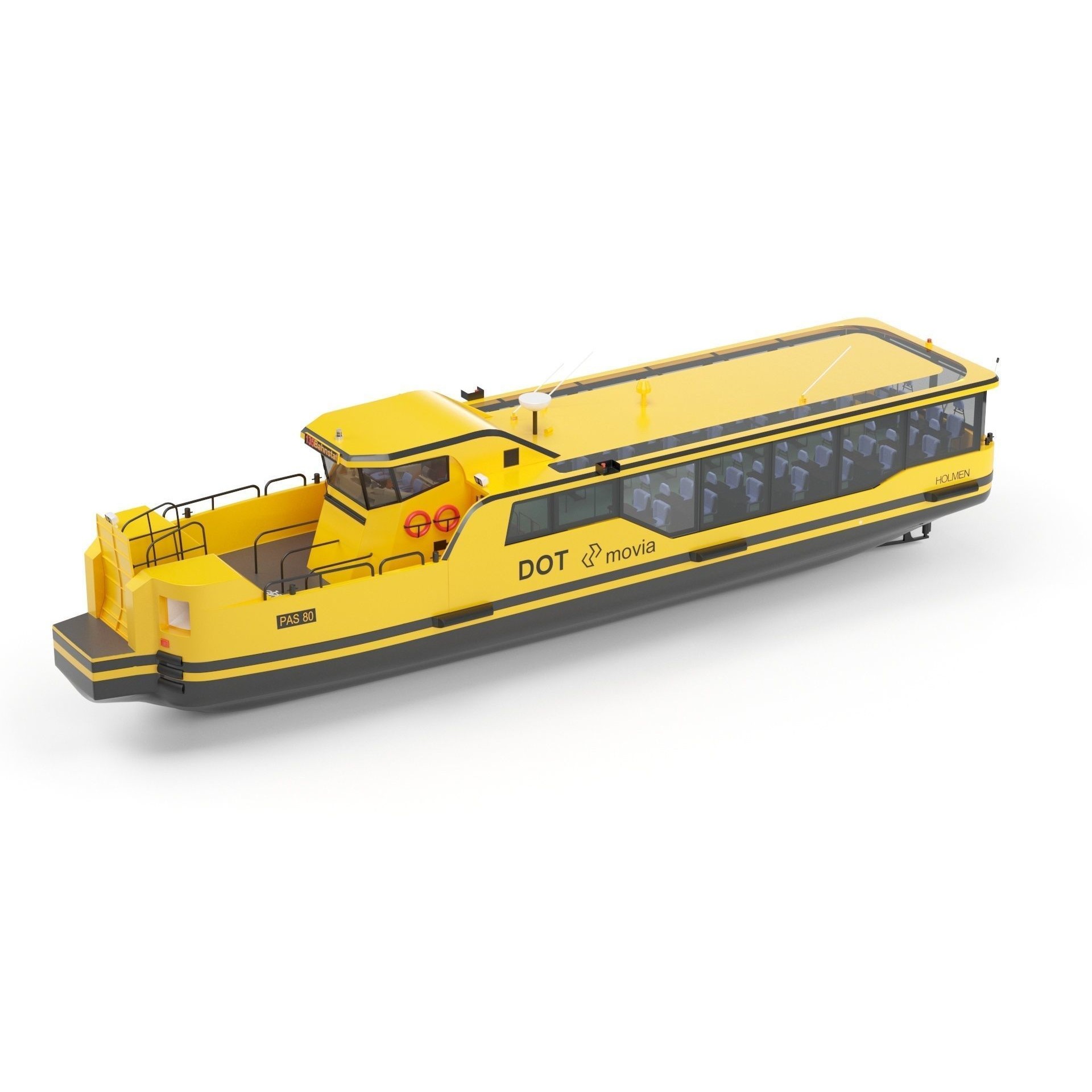 Copenhagen Waterbus - Game-Ready 3D Model - View 37