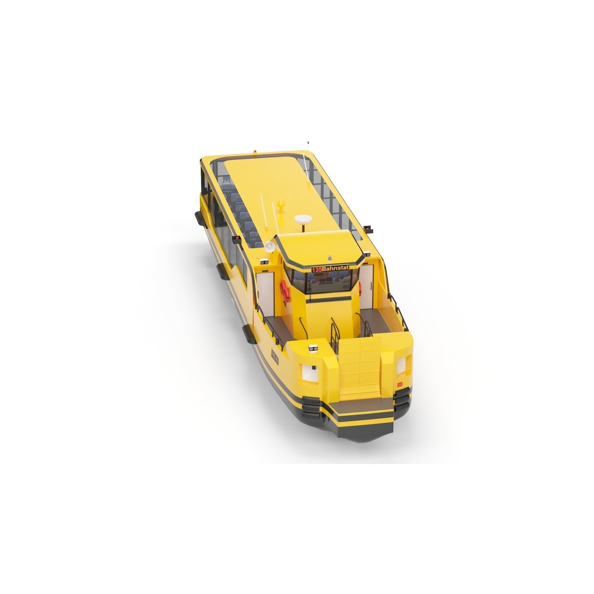 Copenhagen Waterbus - Game-Ready 3D Model - View 40