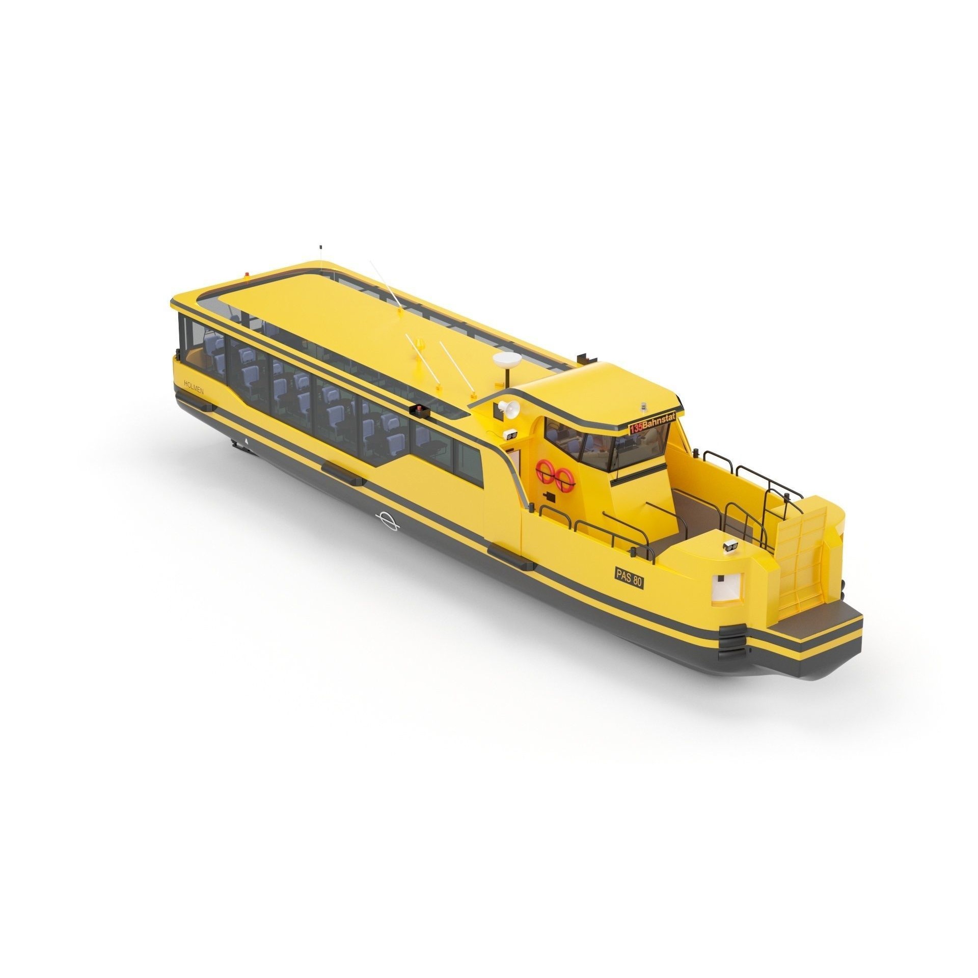 Copenhagen Waterbus - Game-Ready 3D Model - View 41