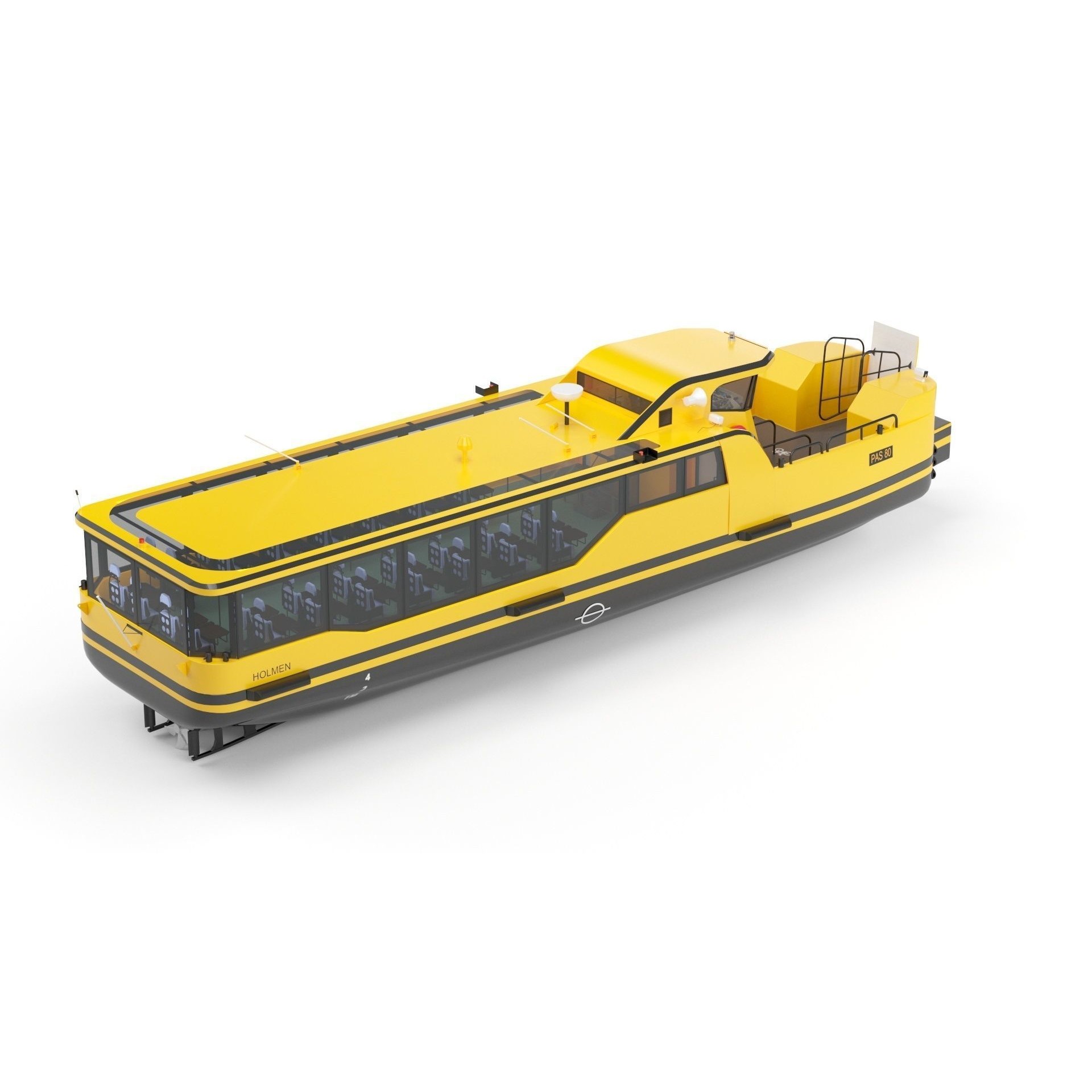 Copenhagen Waterbus - Game-Ready 3D Model - View 44