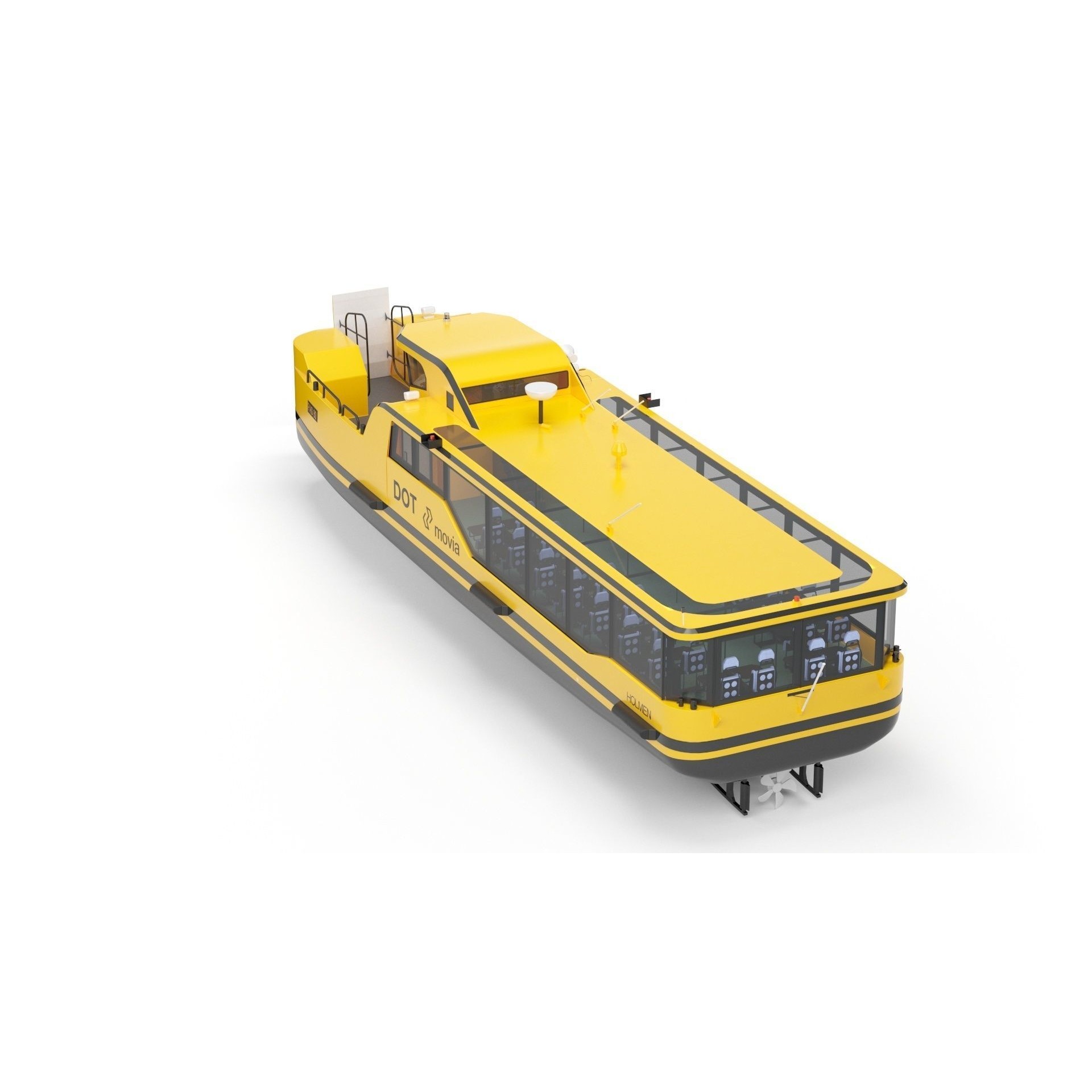 Copenhagen Waterbus - Game-Ready 3D Model - View 47