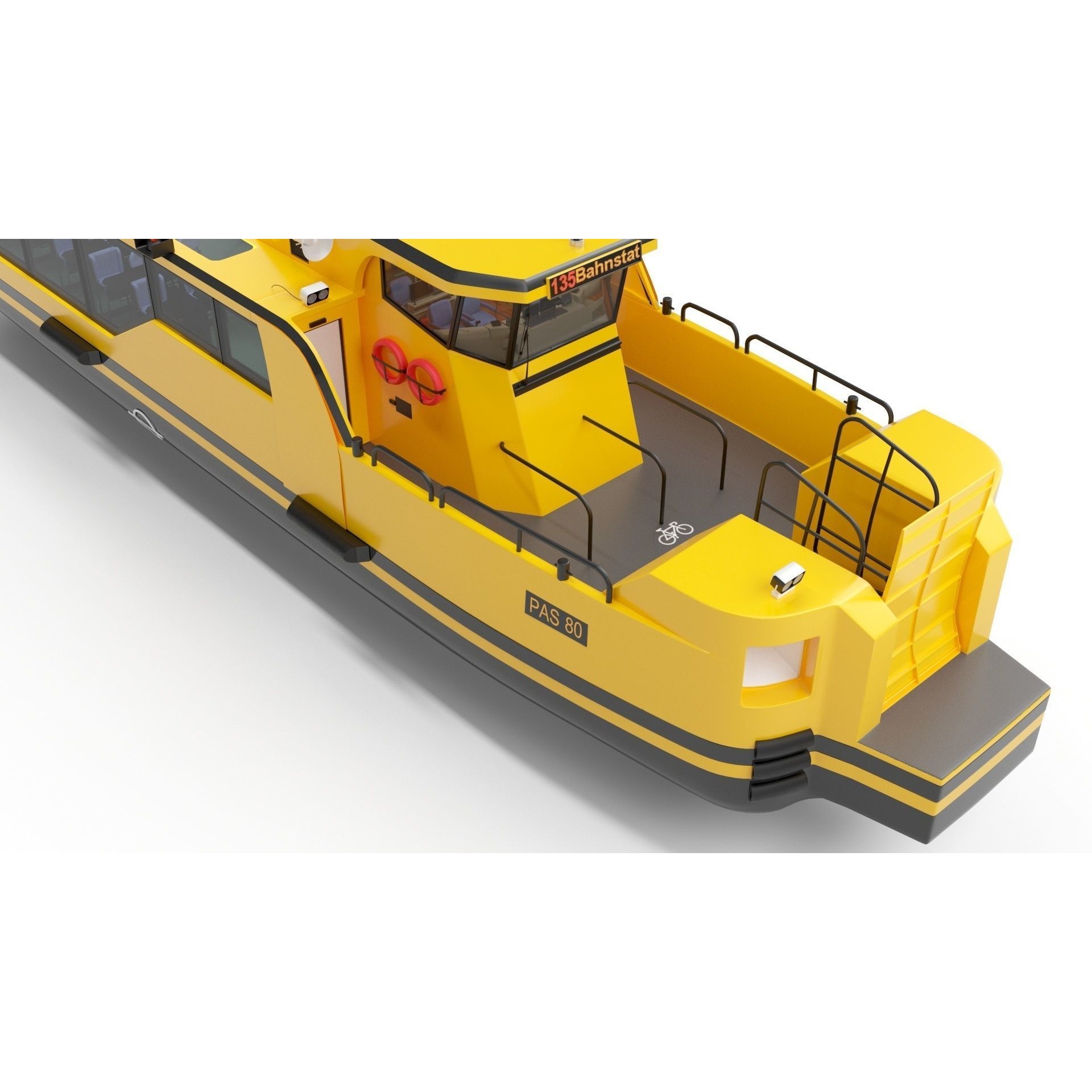 Copenhagen Waterbus - Game-Ready 3D Model - View 6