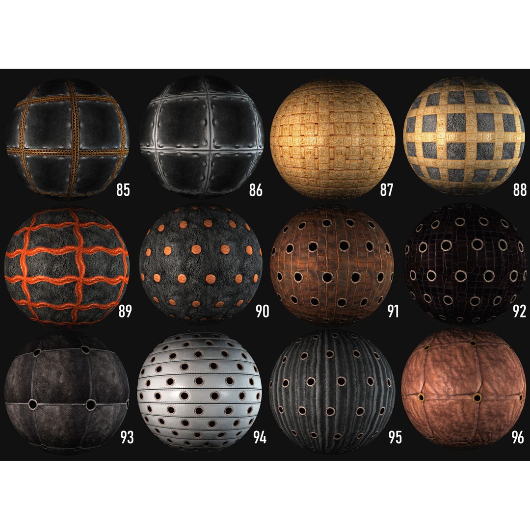 Leather Belt Armor Surface 3D Model – PBR Textures, 4K JPG - View 10