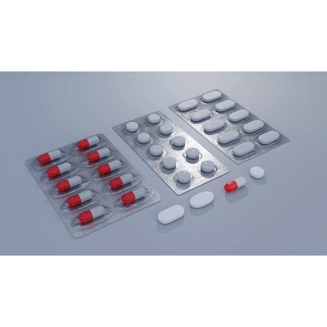 Pills and Blisters 3D Model – PBR Textures, UV Unwrapped, FBX - View 2