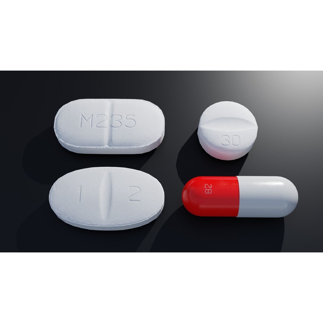 Pills and Blisters 3D Model – PBR Textures, UV Unwrapped, FBX - View 9