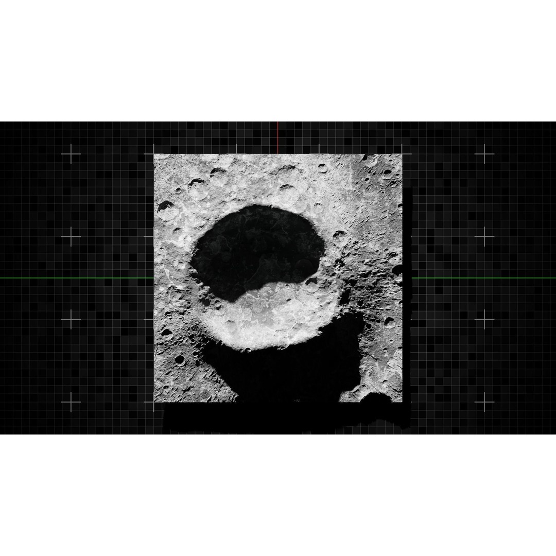 Moon Crater 2 3D Model – High Poly Terrain with 8K Textures - View 14