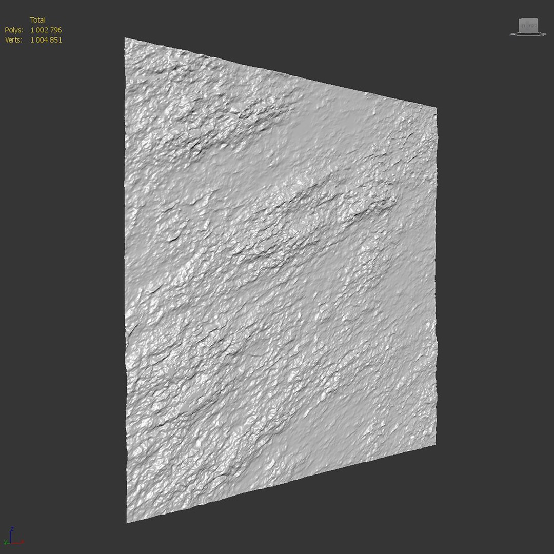 Stone Wall 3D Model – High Quality Natural Texture, FBX, OBJ - View 10