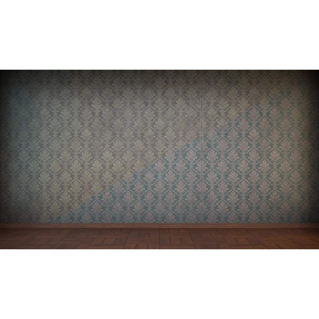 Vintage Wallpaper 3D Model – Antique PBR Textures for Unity & Unreal - View 18