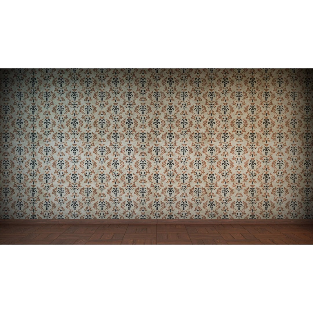 Vintage Wallpaper 3D Model – Antique PBR Textures for Unity & Unreal - View 23