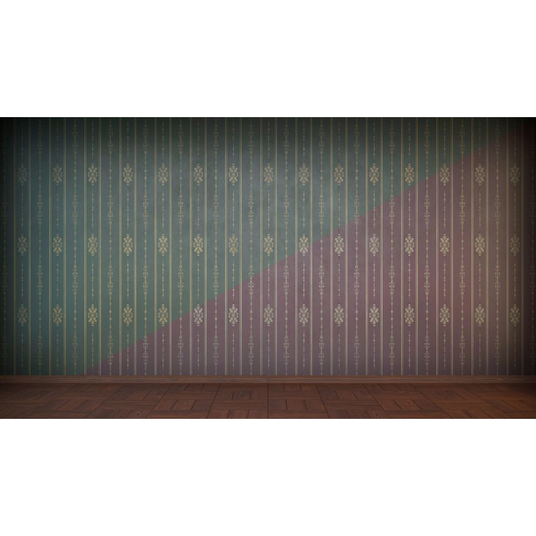 Vintage Wallpaper 3D Model – Antique PBR Textures for Unity & Unreal - View 6