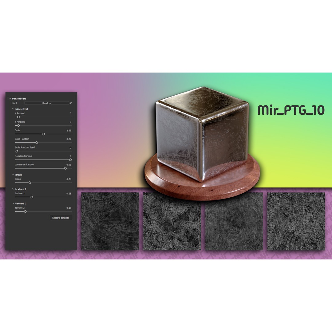 15 Procedural Texture Generators 3D Model – 60 Textures, SBSAR & JPEG - View 13