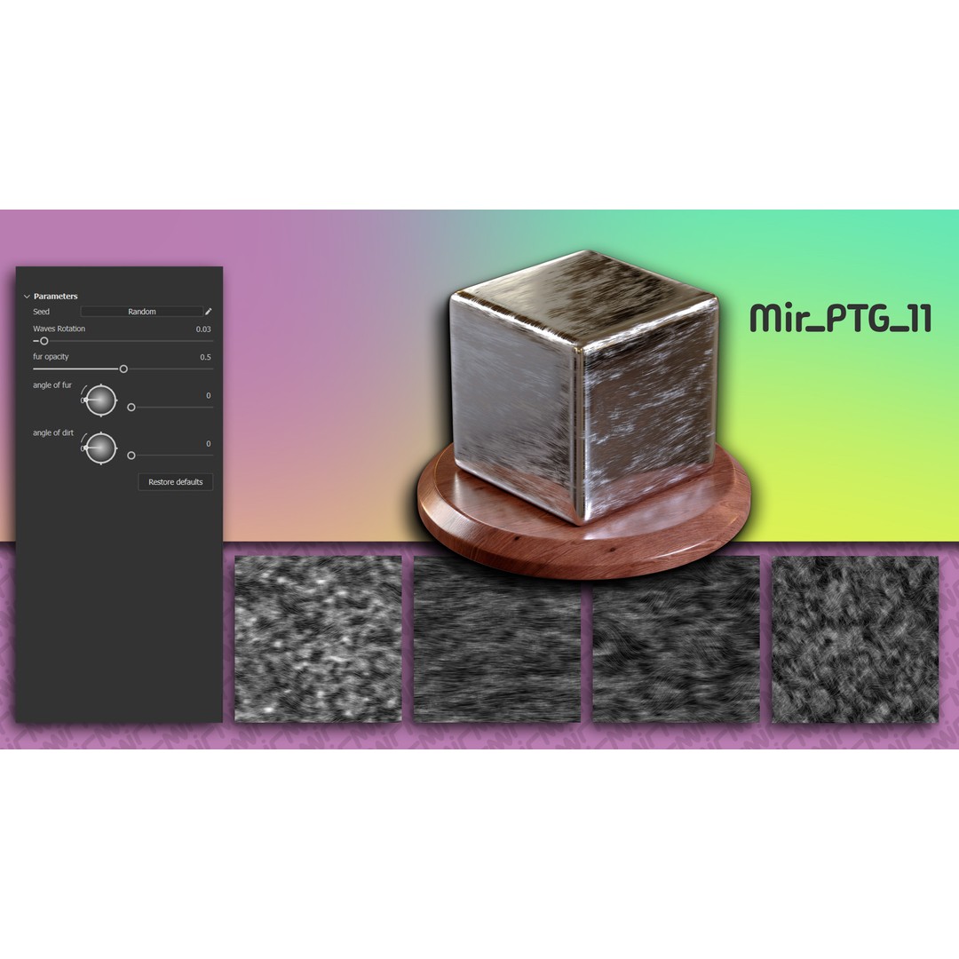 15 Procedural Texture Generators 3D Model – 60 Textures, SBSAR & JPEG - View 14