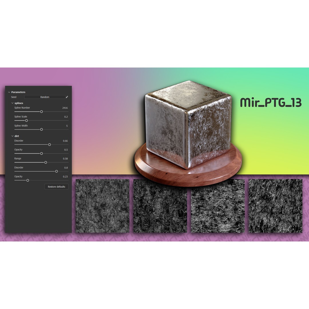 15 Procedural Texture Generators 3D Model – 60 Textures, SBSAR & JPEG - View 16