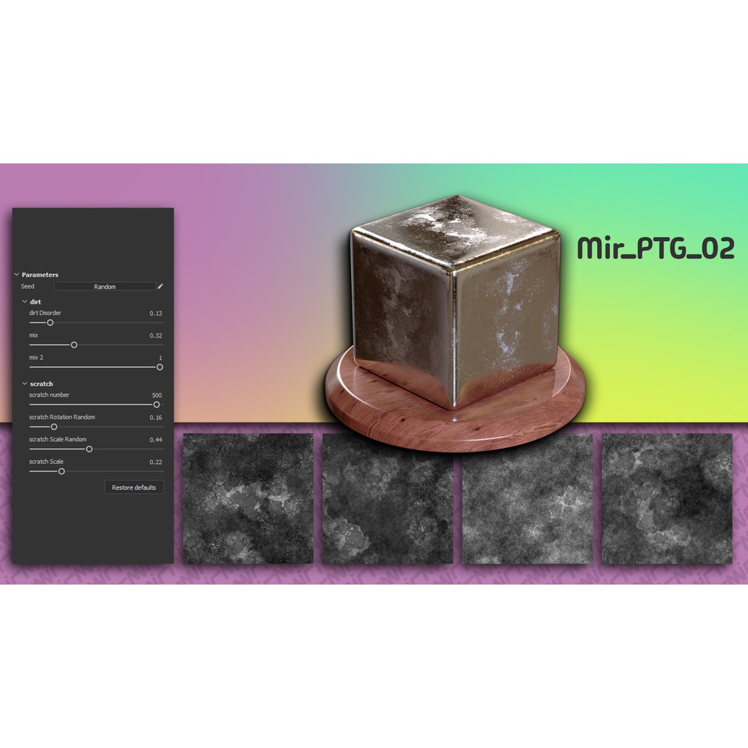 15 Procedural Texture Generators 3D Model – 60 Textures, SBSAR & JPEG - View 5