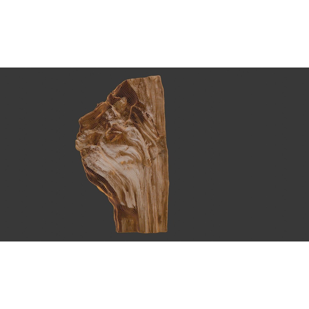 Weathered Tree Stump 3D Model – Low Poly PBR Asset for Games and Visuals - View 4
