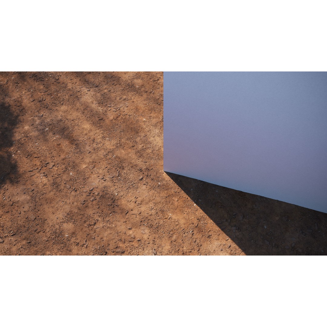 Orange Clay Dirt Texture 3D Model – Seamless PBR Ground Material - View 3