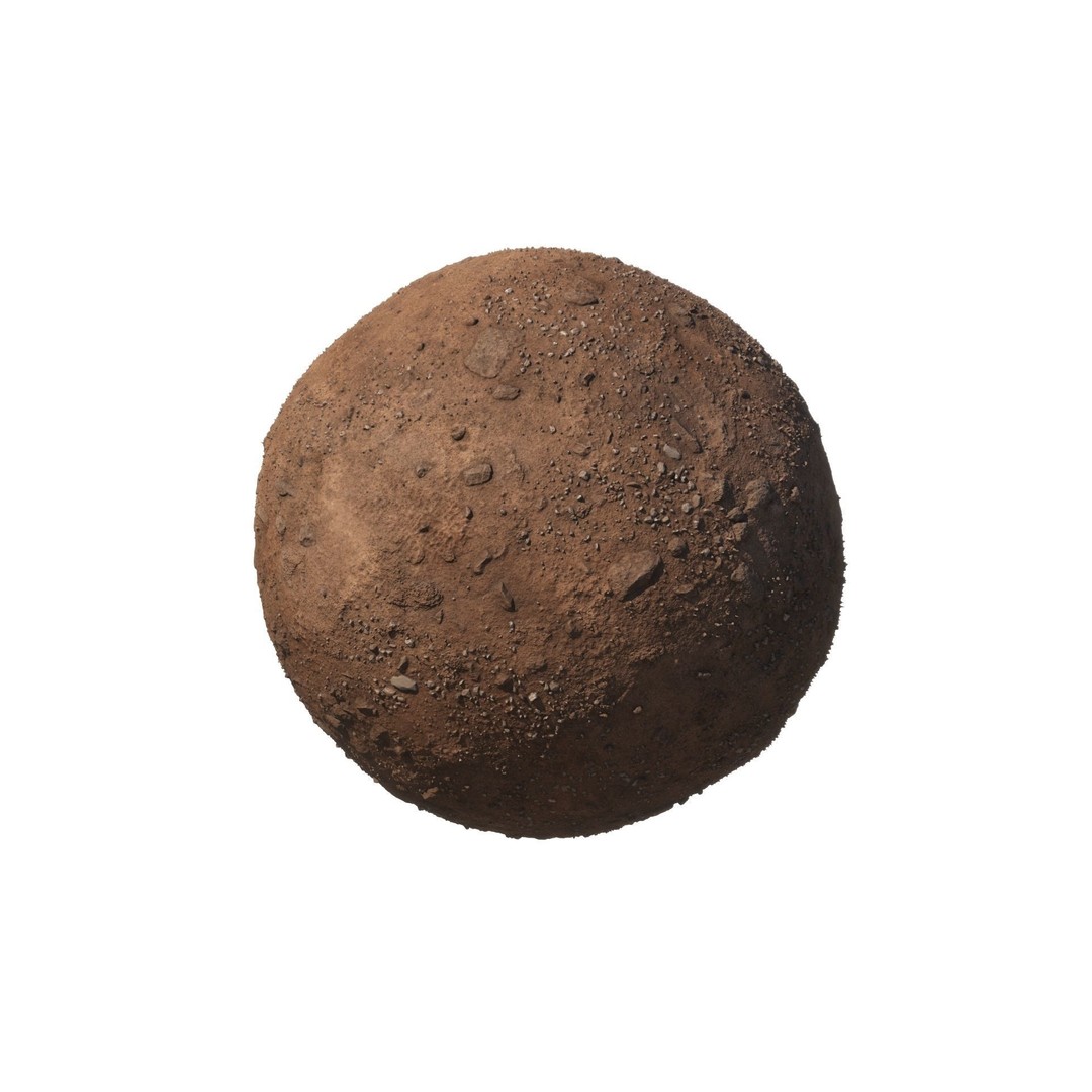 Orange Clay Dirt Texture 3D Model – Seamless PBR Ground Material - View 4