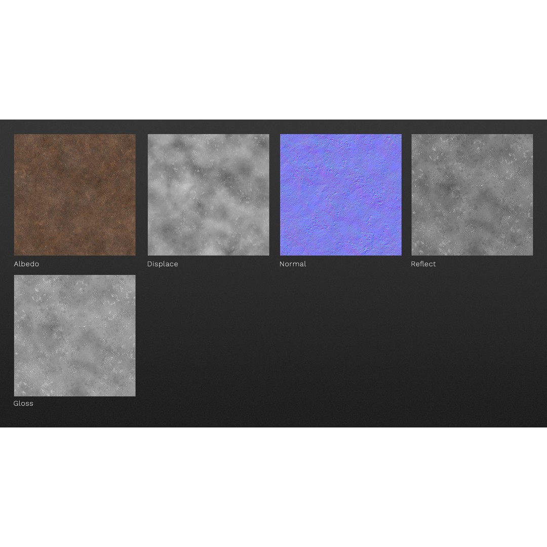 Orange Clay Dirt Texture 3D Model – Seamless PBR Ground Material - View 6