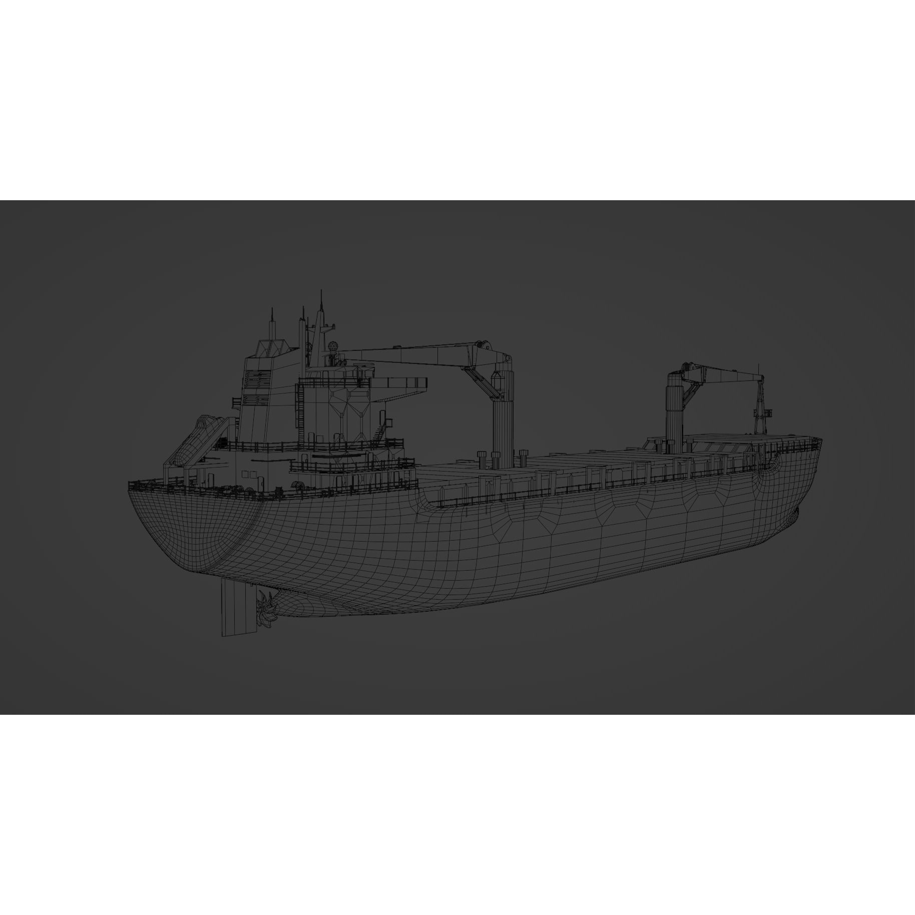 Cargo Ship - Low-Poly Game-Ready 3D Model