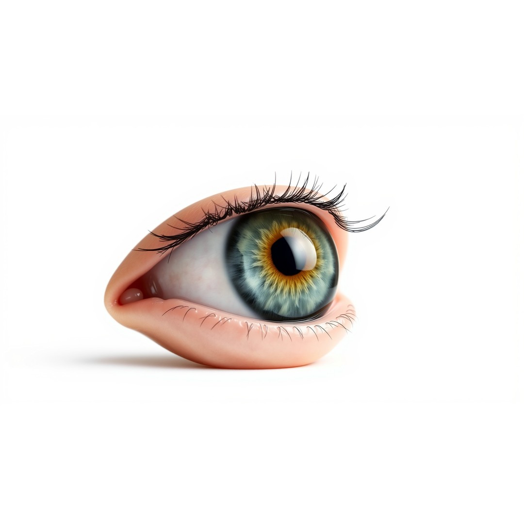 Realistic Human Eye 3D Model – Low Poly PBR Asset for Games and Rendering - View 5
