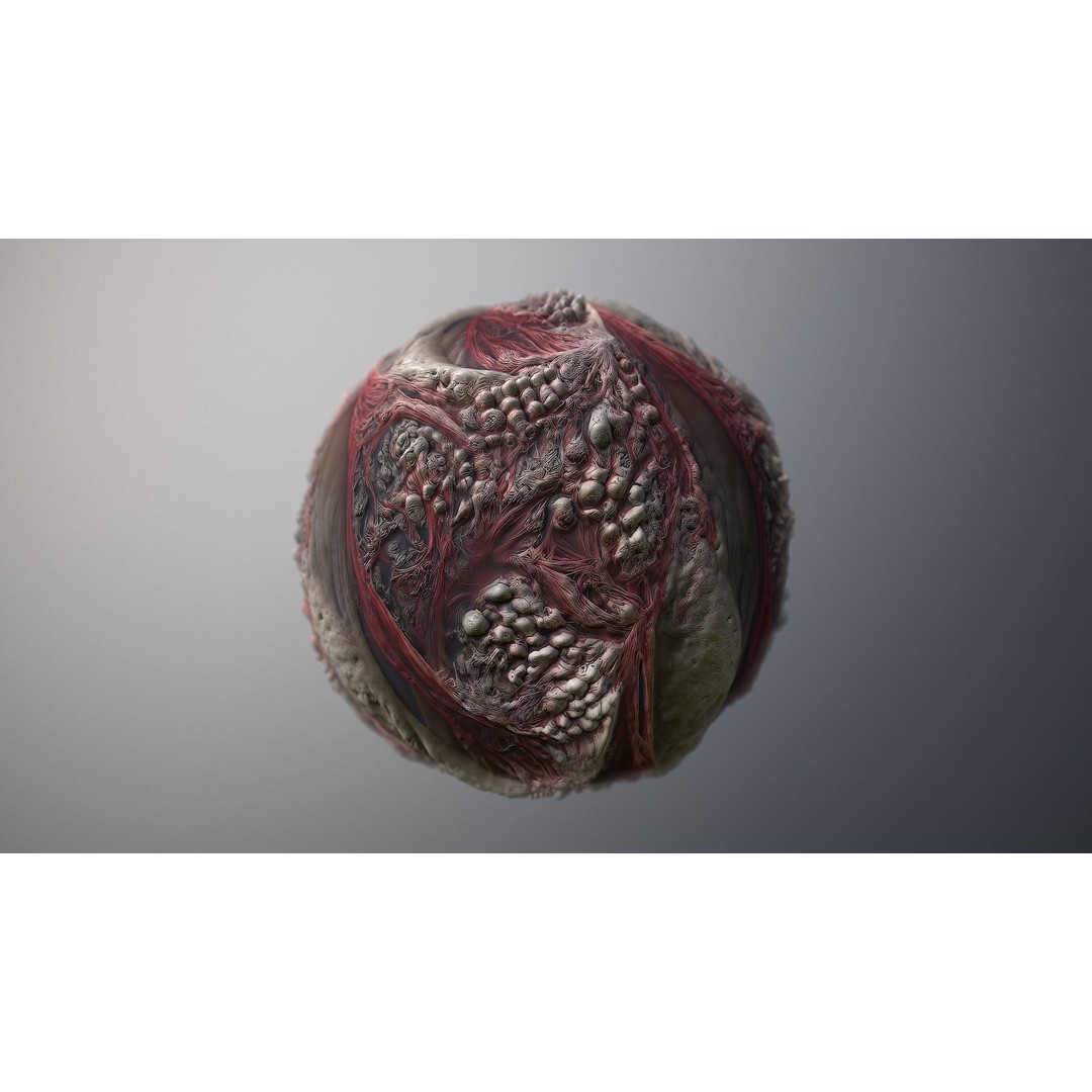 Skin Monster 3D Model – Seamless PBR Texture for Characters - View 7