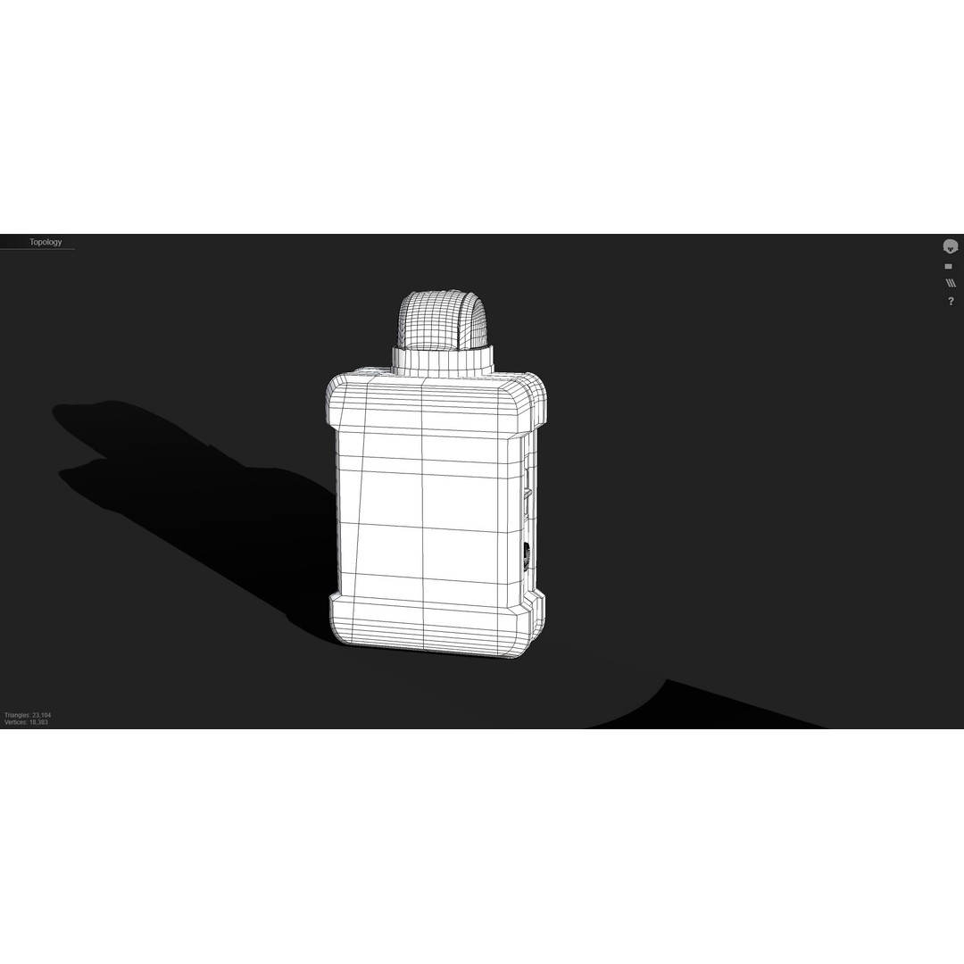 D-Series Body Camera 3D Model – Low Poly Game Asset, FBX & OBJ Formats - View 9