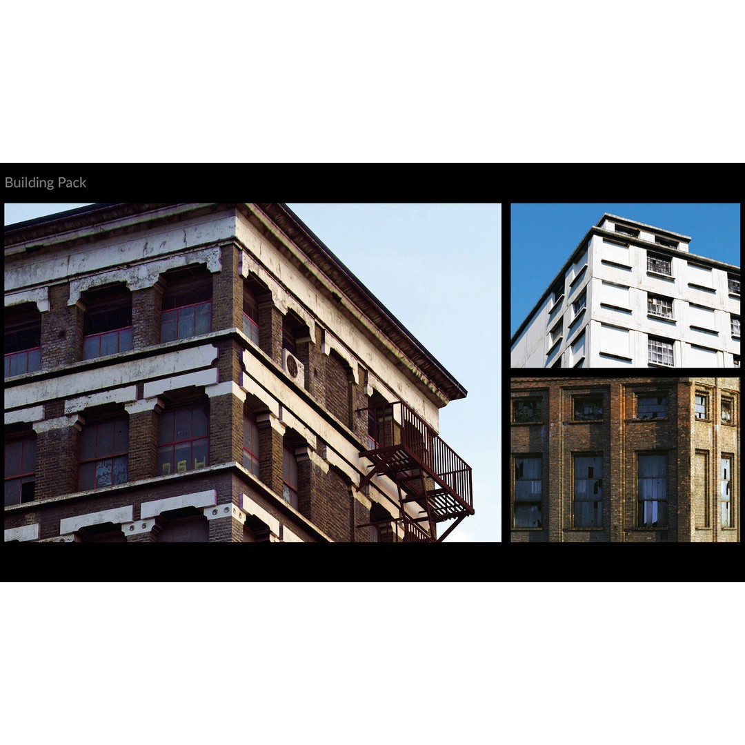 Low Poly Building 3D Model – Game-Ready Urban Pack with PBR Textures, FBX - View 4
