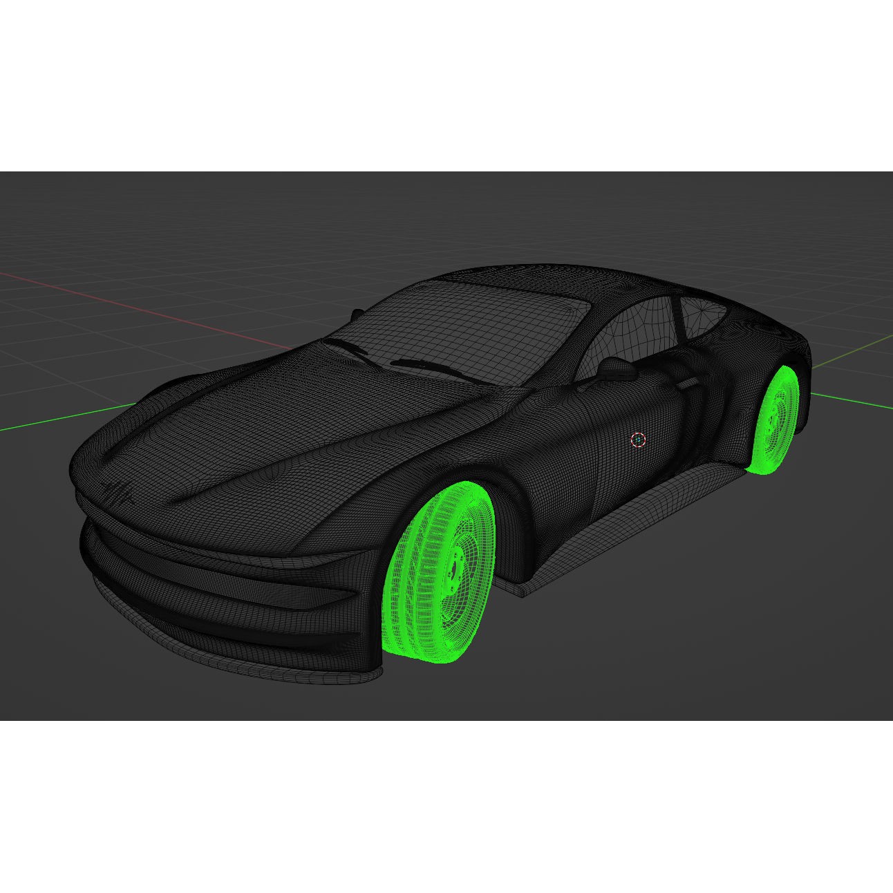 Futuristic Concept Car - High-Poly 3D Model - View 16