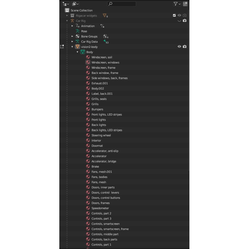 Futuristic Concept Car - High-Poly 3D Model - View 19