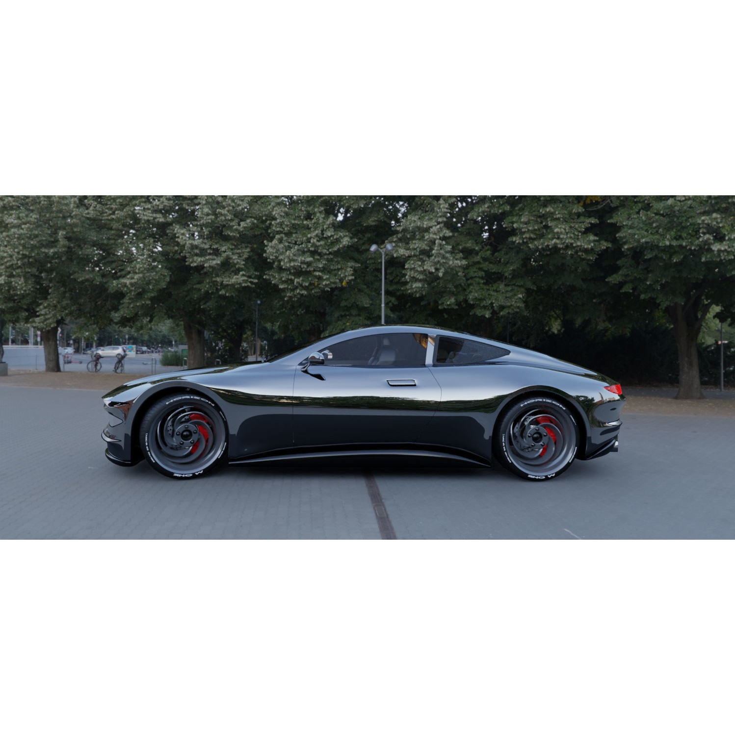 Futuristic Concept Car - High-Poly 3D Model - View 21