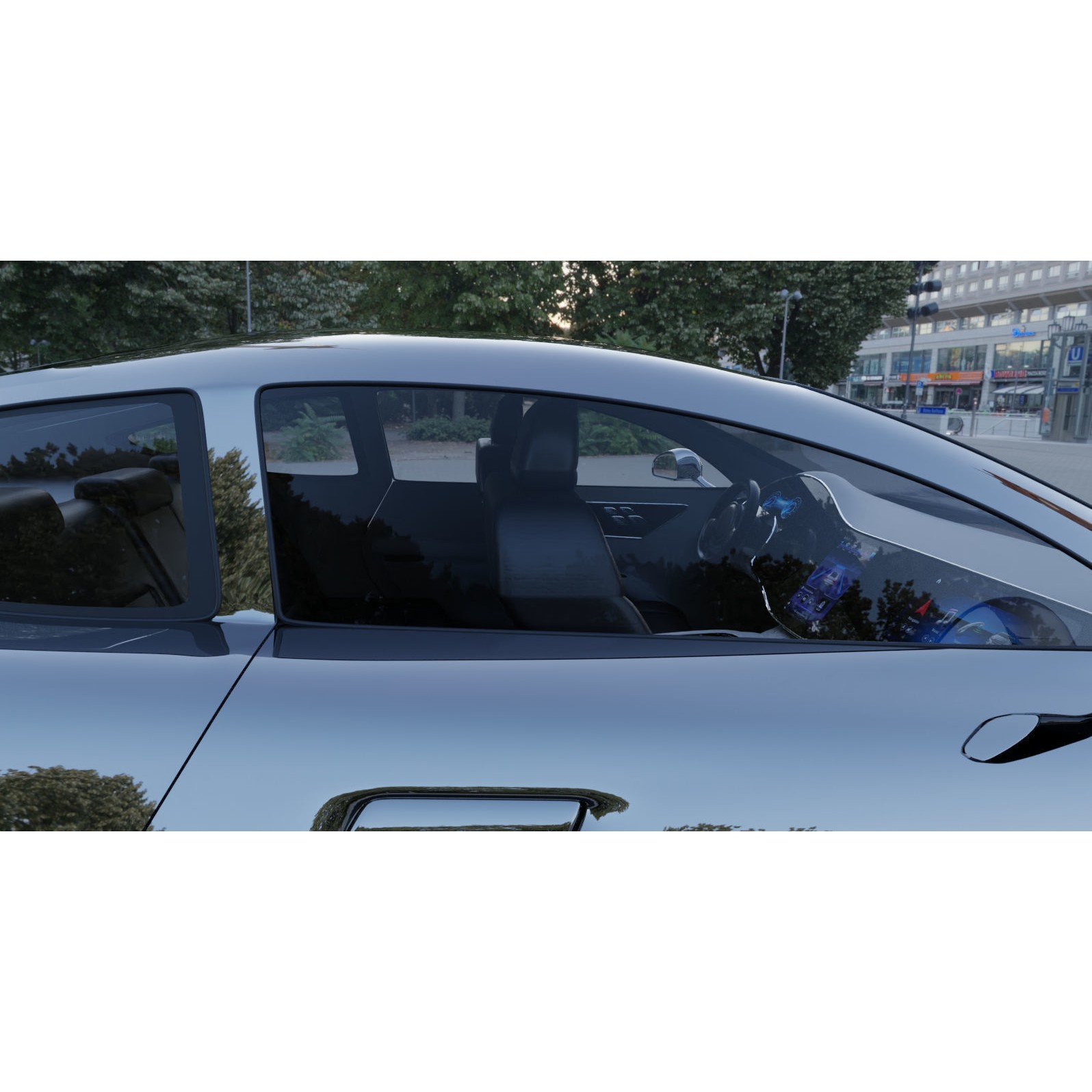 Futuristic Concept Car - High-Poly 3D Model - View 6