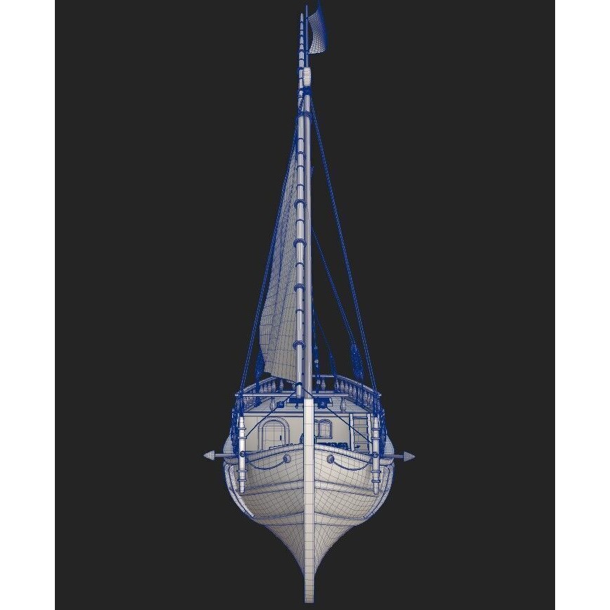 Nina Caravel - Historic Game-Ready 3D Model