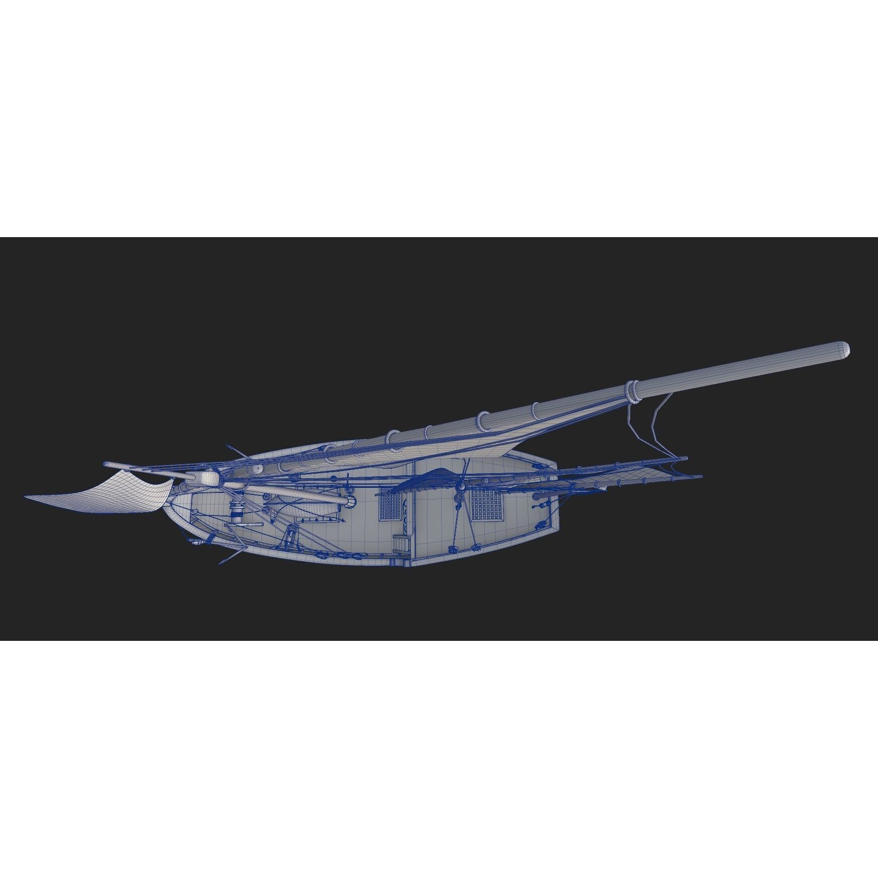 Nina Caravel - Historic Game-Ready 3D Model - View 11