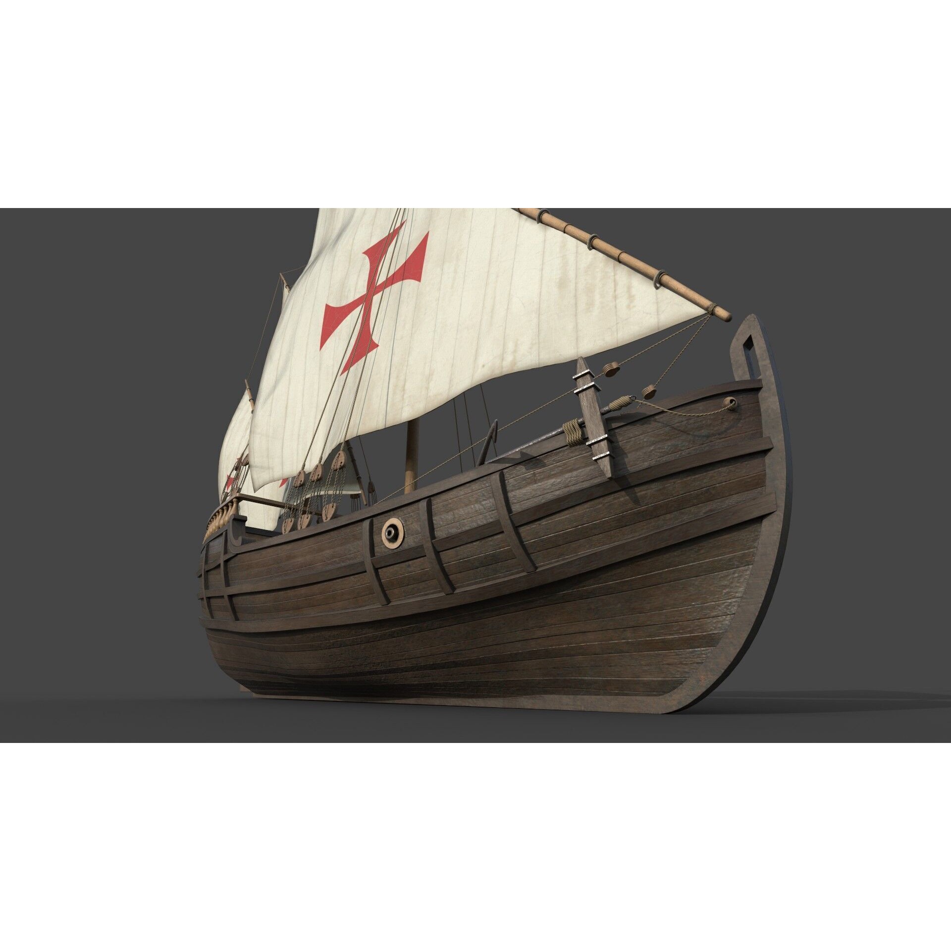 Nina Caravel - Historic Game-Ready 3D Model - View 5