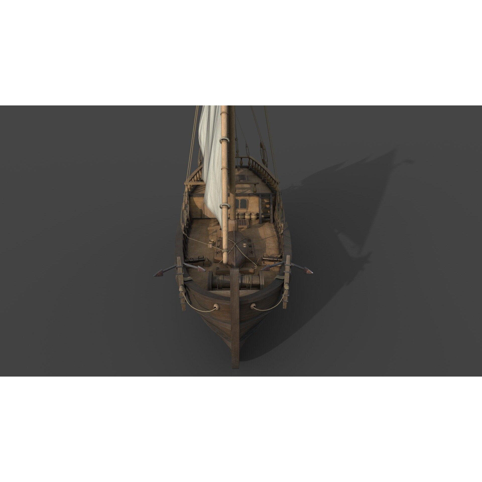 Nina Caravel - Historic Game-Ready 3D Model - View 6