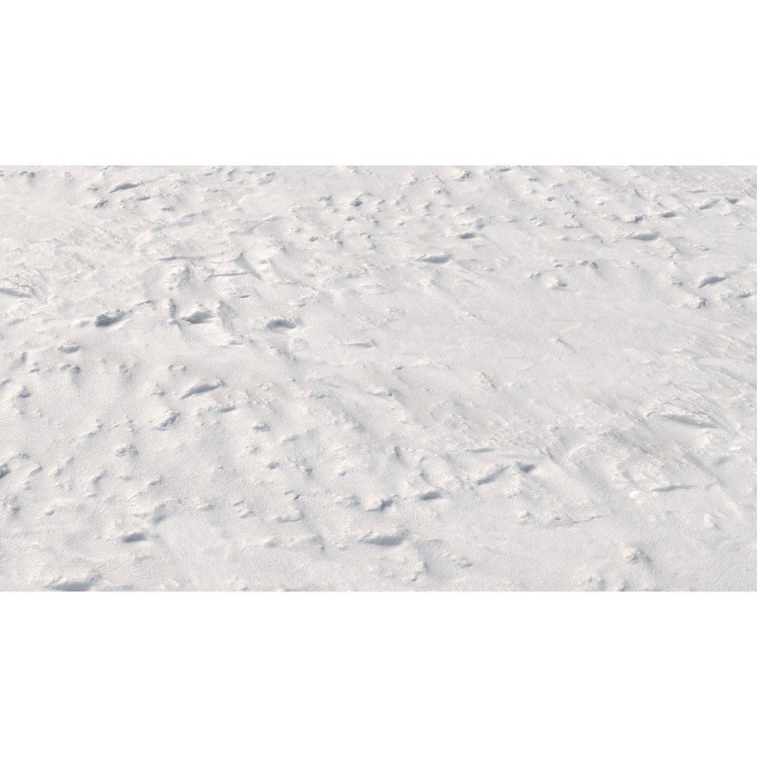 Snow 3D Model – PBR Low-Poly Terrain Asset, FBX, OBJ, Blender - View 9
