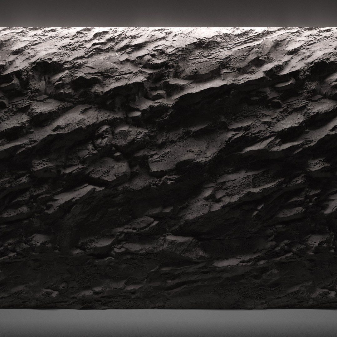 Stone Wall 3D Model – High Quality Textured Rock Panel, FBX, OBJ - View 4