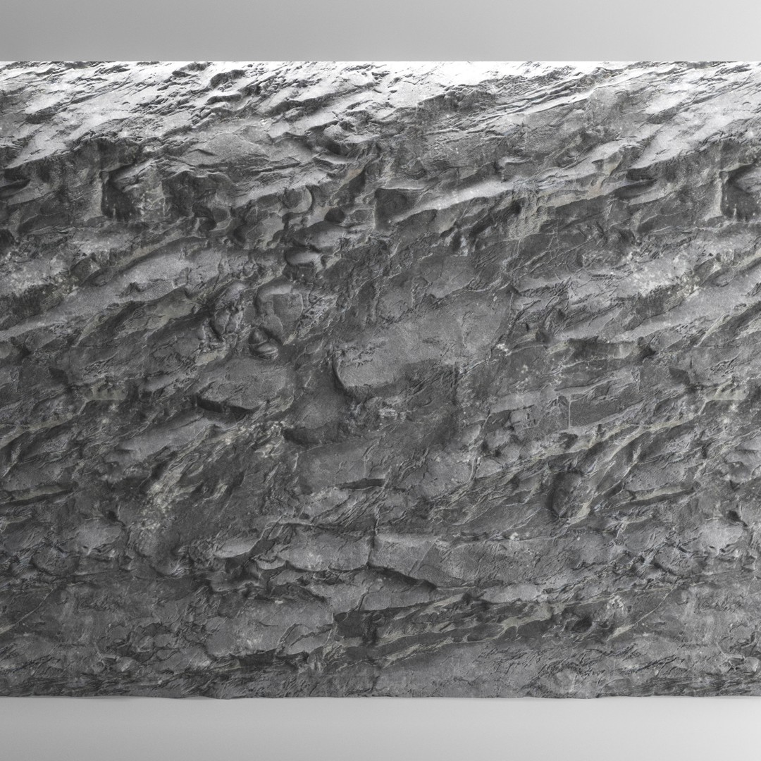 Stone Wall 3D Model – High Quality Textured Rock Panel, FBX, OBJ - View 5