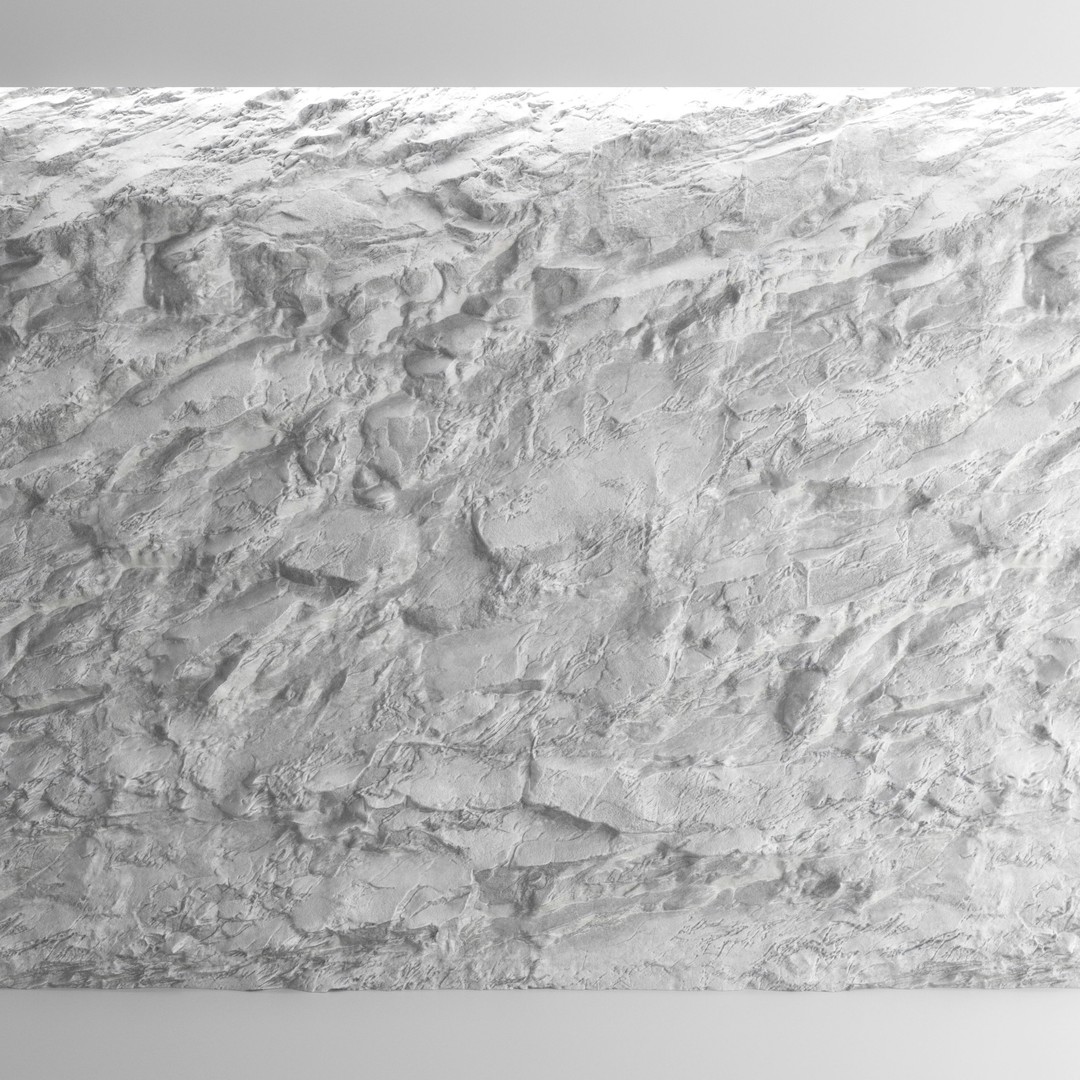 Stone Wall 3D Model – High Quality Textured Rock Panel, FBX, OBJ - View 6