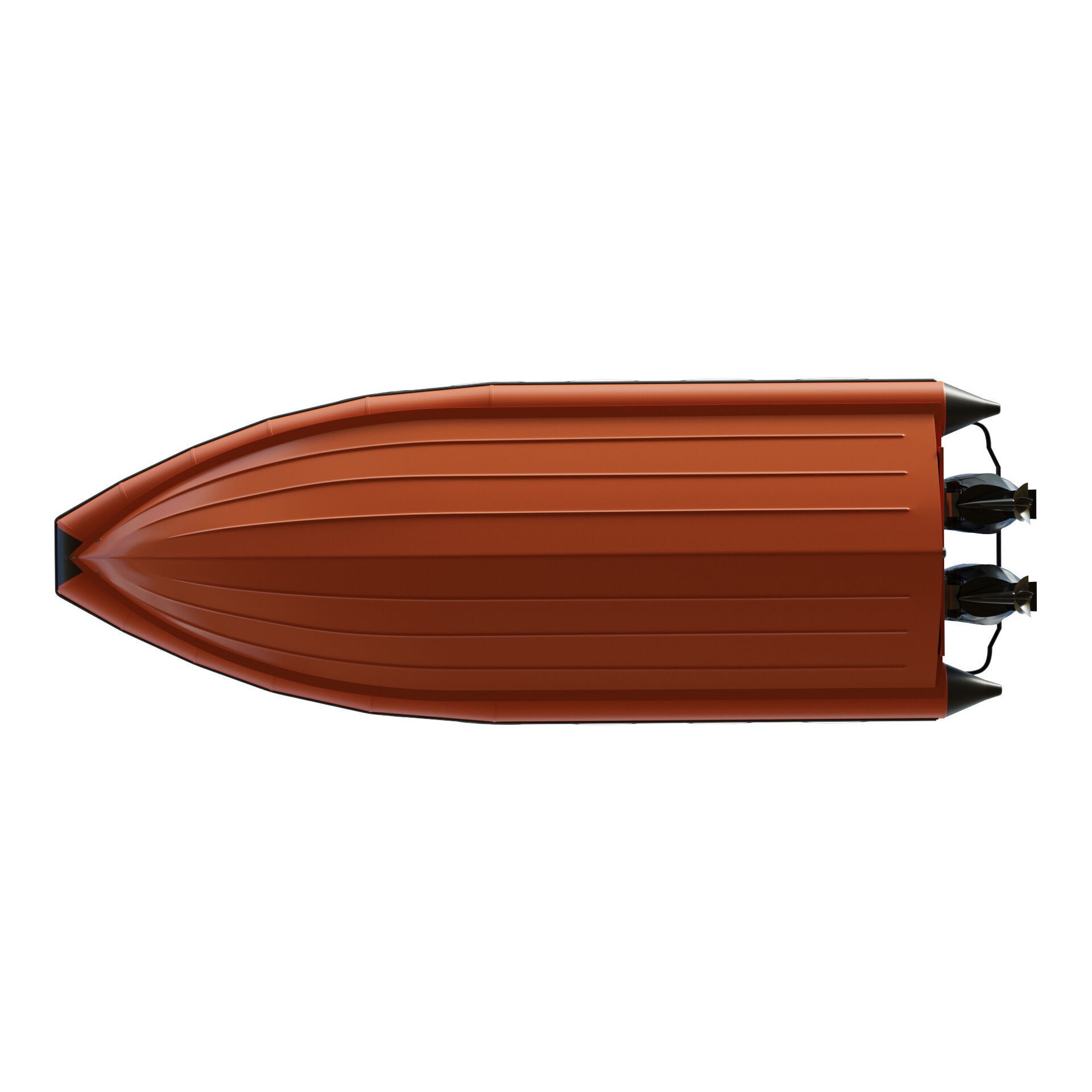 Zodiac Inflatable Lifeboat - Low-Poly Game-Ready 3D Model - View 18