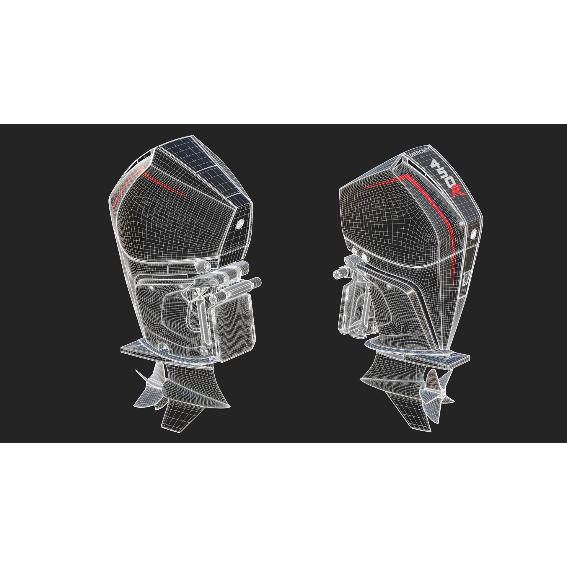 Zodiac Inflatable Lifeboat - Low-Poly Game-Ready 3D Model - View 39