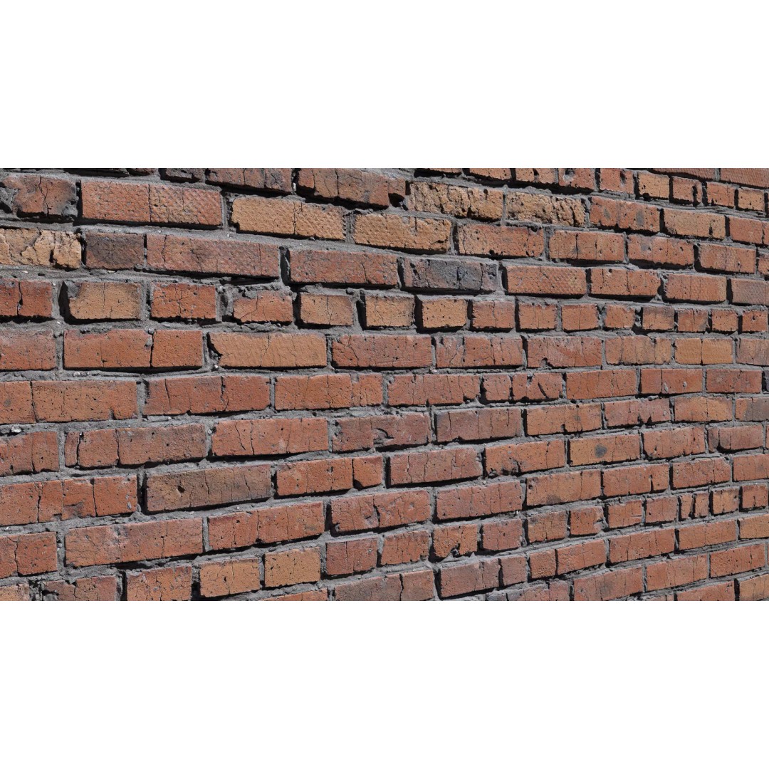 Vintage Old Brick 3D Model – High Poly Architectural Texture, FBX - View 2