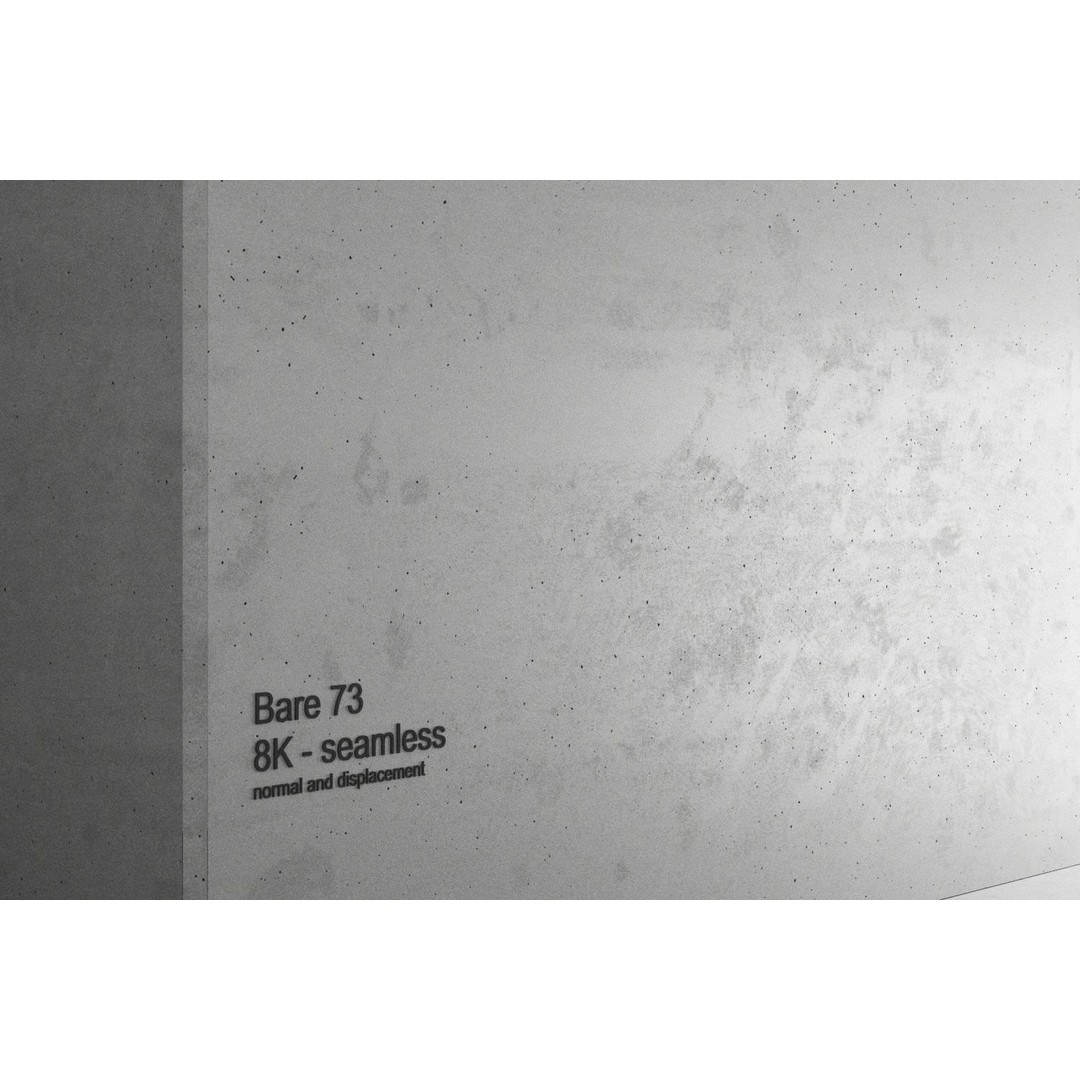 Concrete 3D Model – Bare 8K Seamless PBR Textures for Architectural Use - View 12