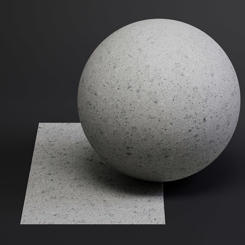 Concrete 3D Model – Bare 8K Seamless PBR Textures for Architectural Use - View 57