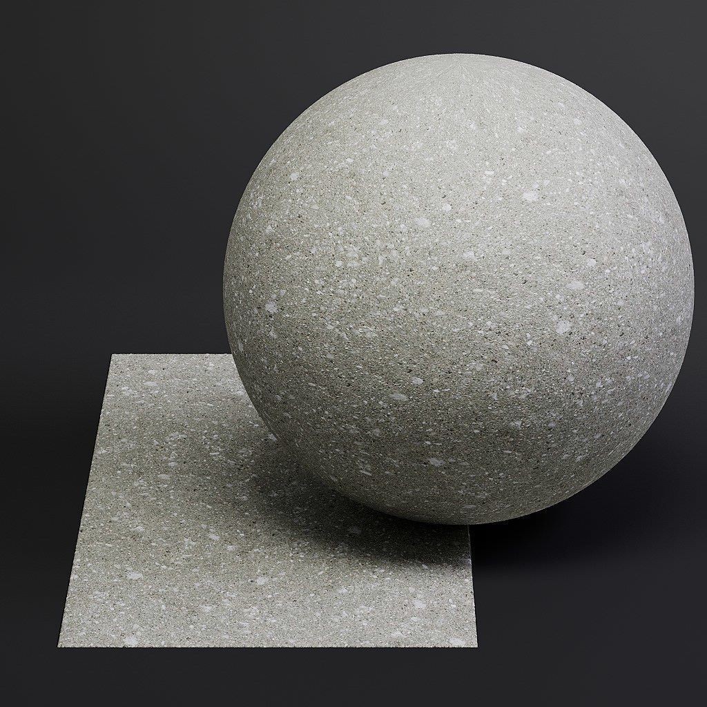 Concrete 3D Model – Bare 8K Seamless PBR Textures for Architectural Use - View 59