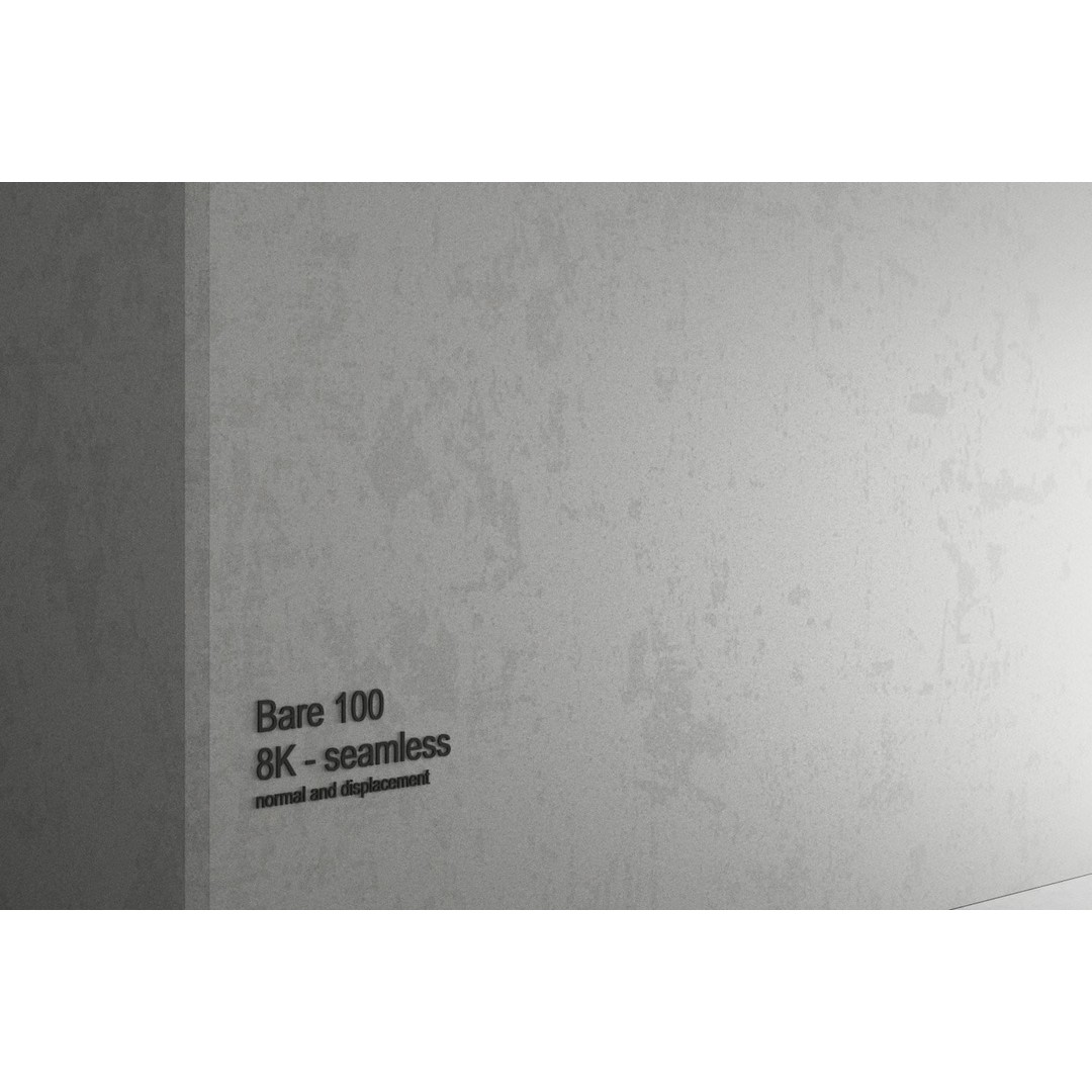 Concrete 3D Model – Bare 8K Seamless PBR Textures for Architectural Use - View 66